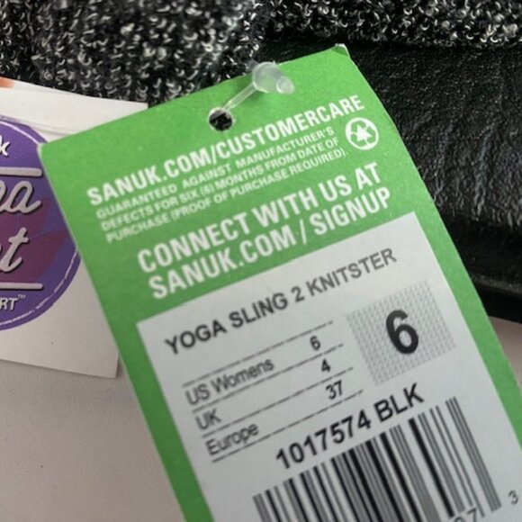 Sanuk Yoga Mat Sling Sandals Women's Size 6 - Picture 3 of 4